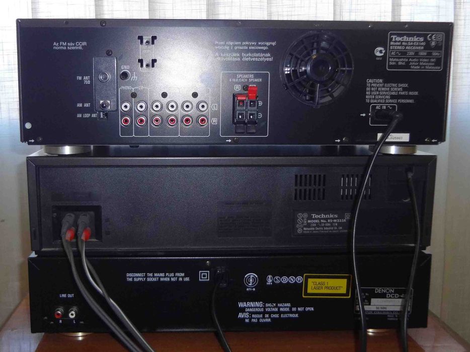 Техника Technics SA-EX 140, RS-M233X, SL-Q200, Denon DCD-480 на выбор