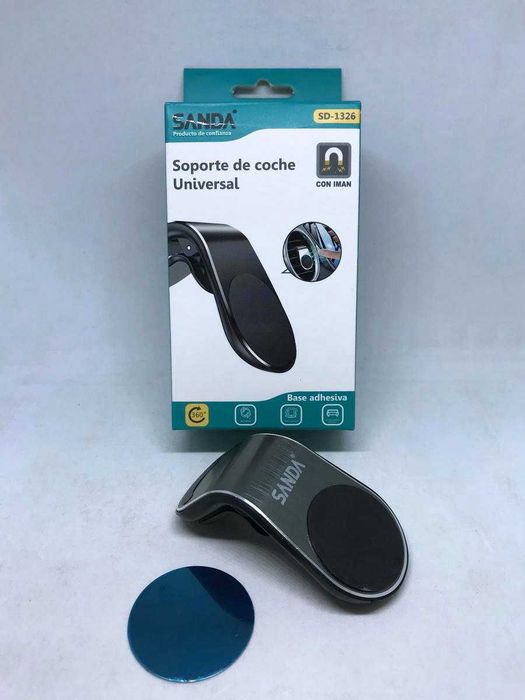 Suporte magnético universal para telemóvel / smartphone para carro (sistema de mola)