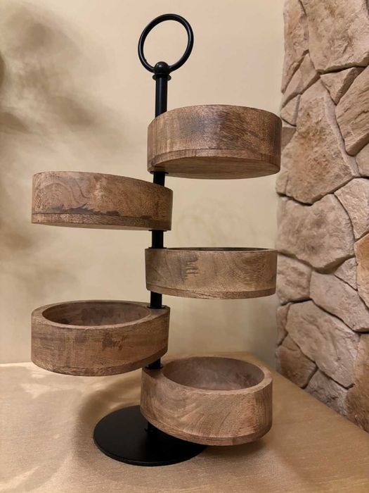 Stojak patera obrotowa na przekąski 5 poziomów