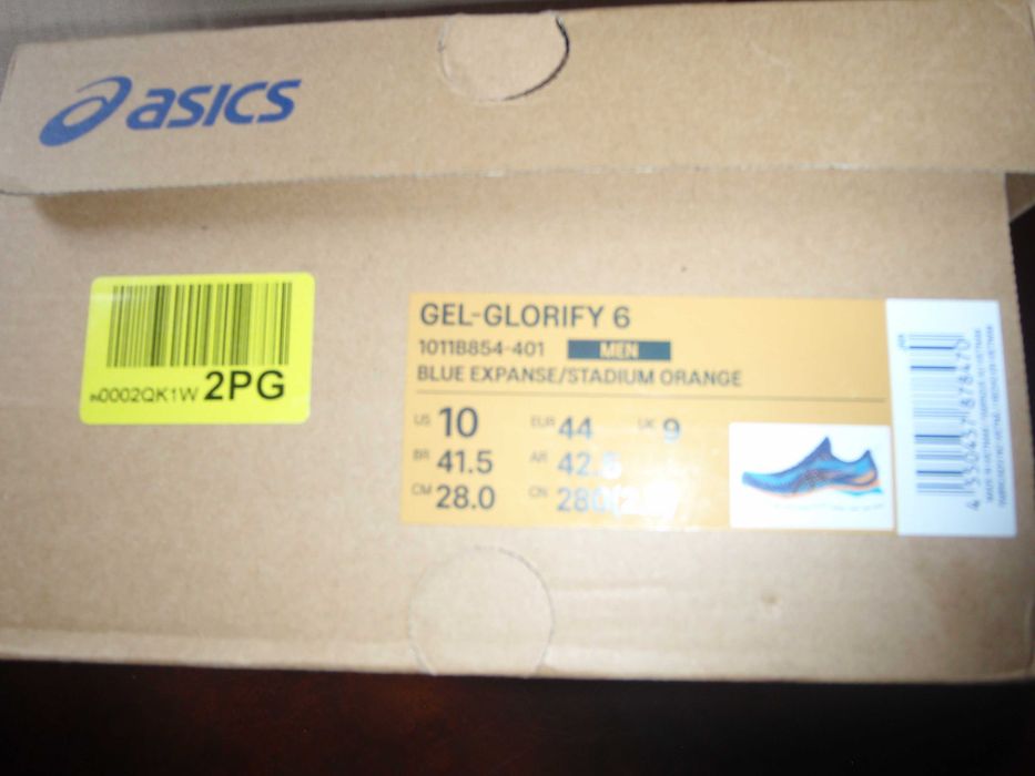Nowe buty do biegania firmy Asics gel-Glorify 6