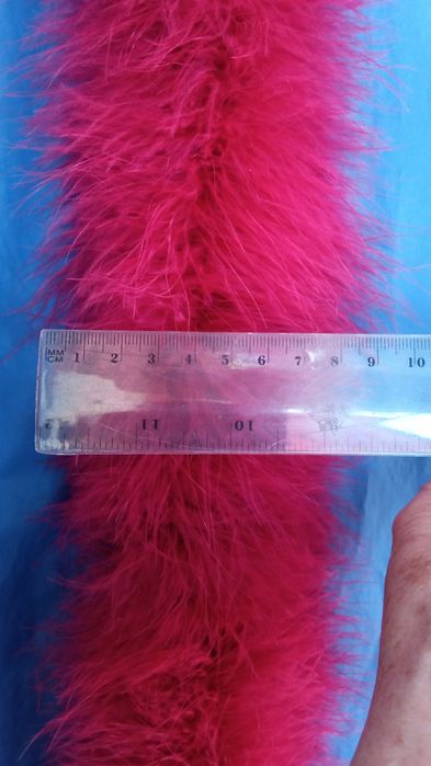 Szal Boa kolor burgund nowe 2 sztuki