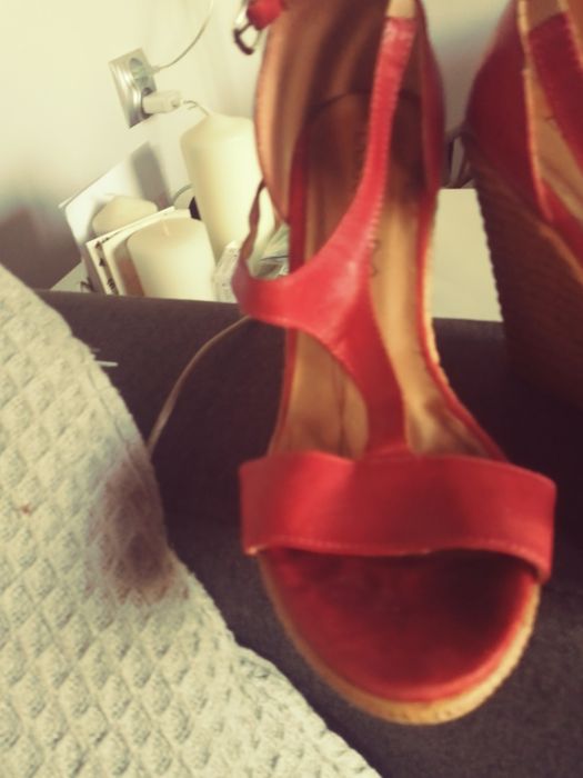 Sandaly 35 koturna lasocki czerwien