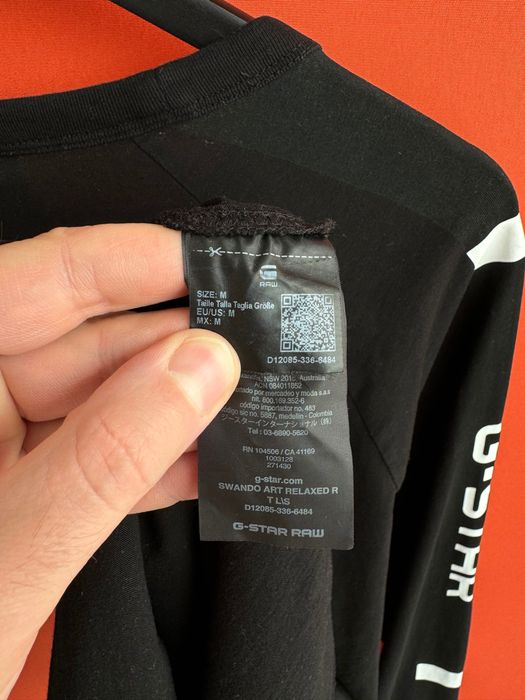 G-STAR RAW Оригінал чоловіча кофта футболка з довгим рукавом лонгслів розмір M