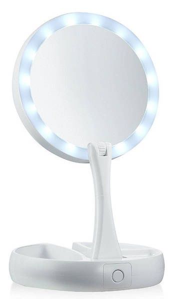 Круглое зеркало дзеркало з с LED лед подсветкой для макияжа підсвіткою