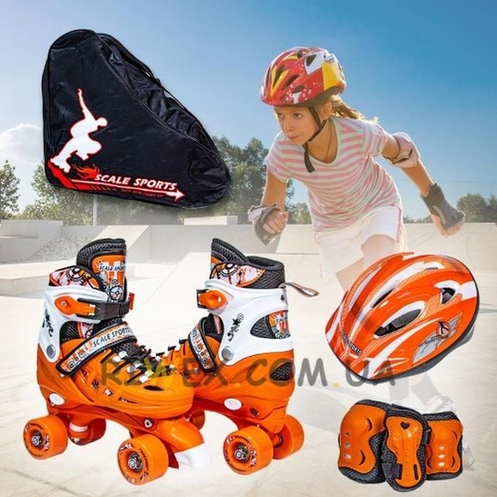 Американские ролики квады с защитой Scale Sport Quads Rollers.