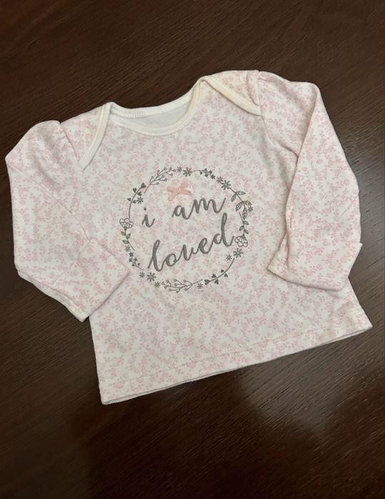Zestaw dla dziewczynki r. 56-62 bluzka półśpiochy h&m Disney