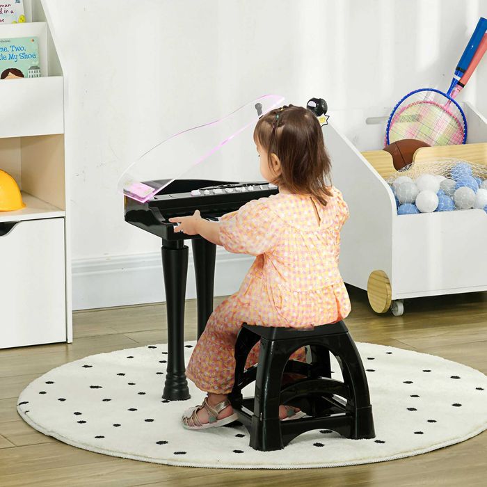 Piano Eletrónico para Crianças, Preto