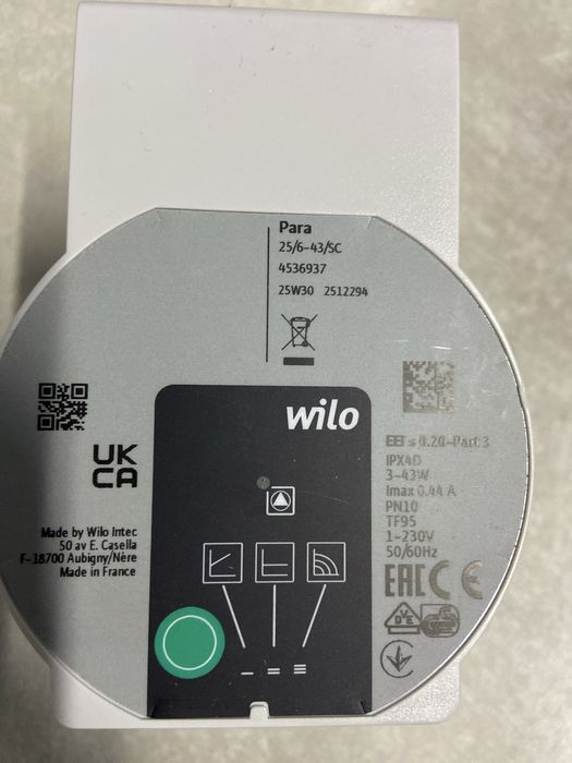 Pompa Wilo Para 25/6-43/SC