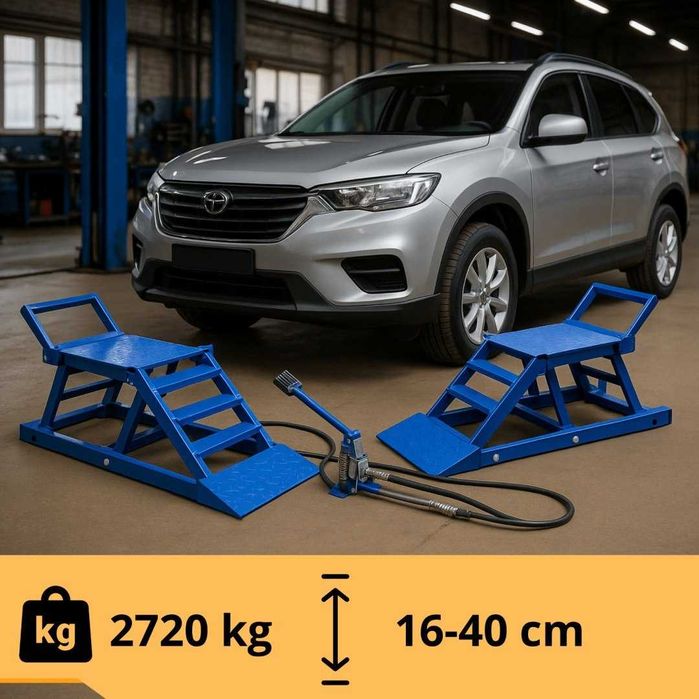 Rampy warsztatowe z podnośnikiem hydraulicznym 2,7T SUV vanów i busów