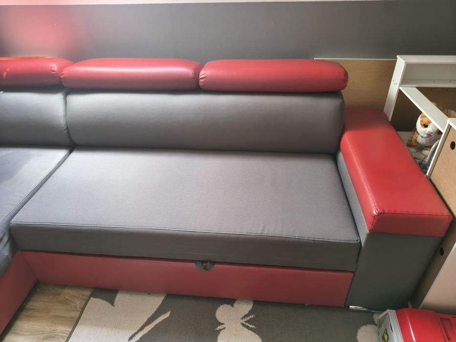Kanapa eko skóra plus materiał 270x 160