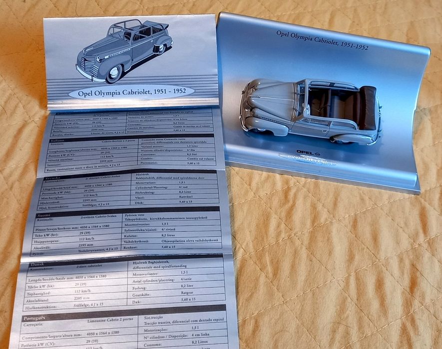 Opel Olympia Cabrio 1951 52 , 1:43 , stan idealny, edycja limitowana,