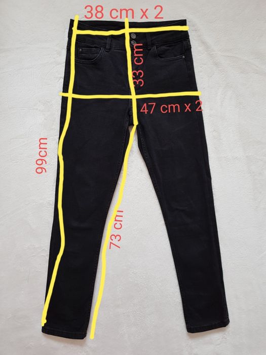 Spodnie czarne j nowe 38 M Sinsay dżins jeans