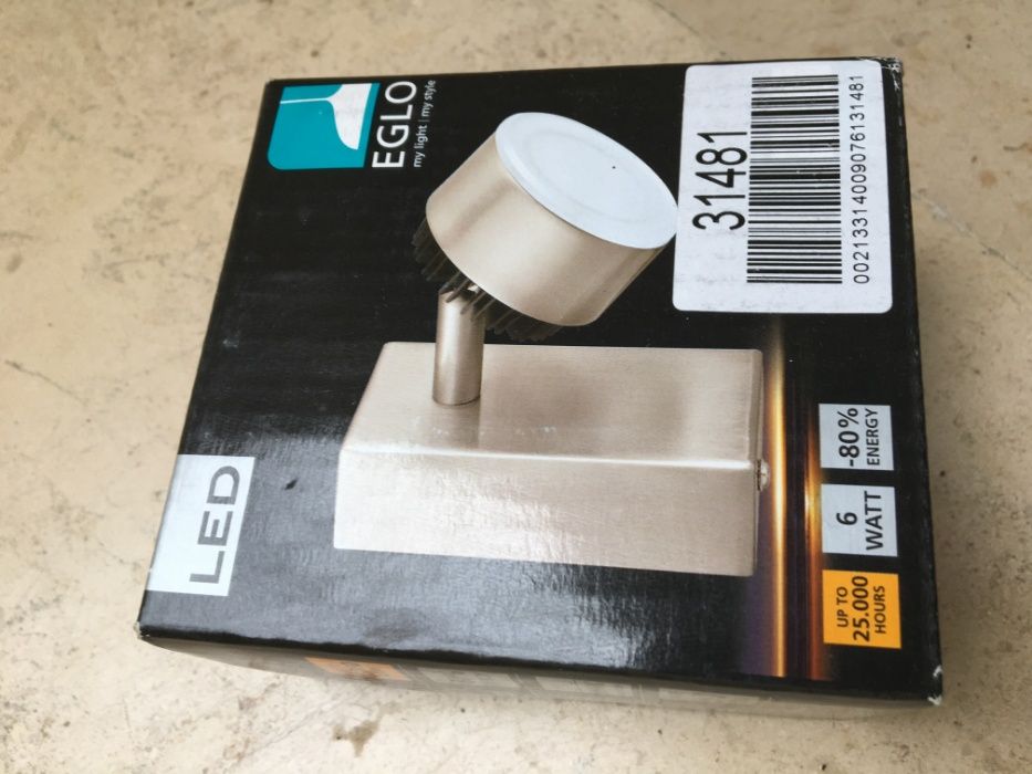 Foco LED de parede EGLO novo por estrear (tenho 2 unidades)