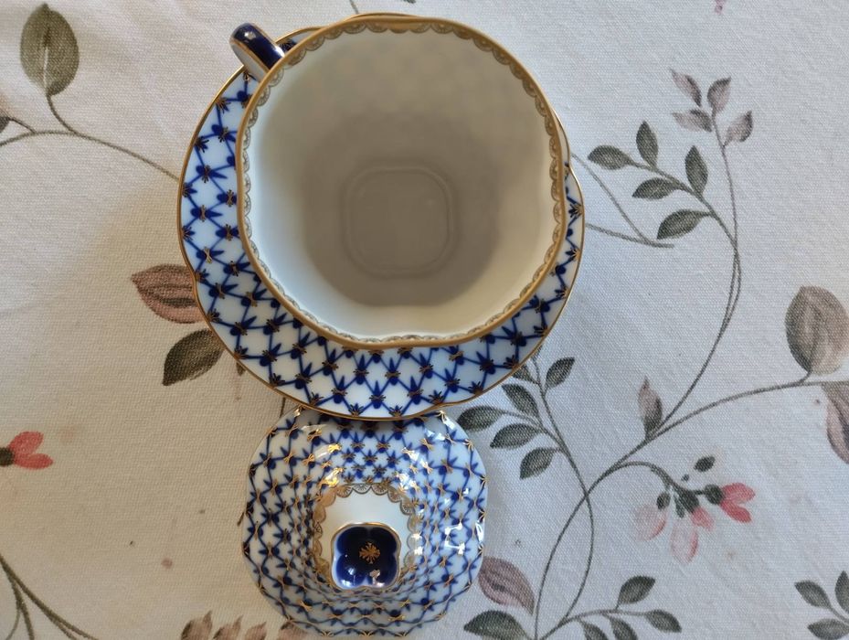 Чайная пара с крышкой