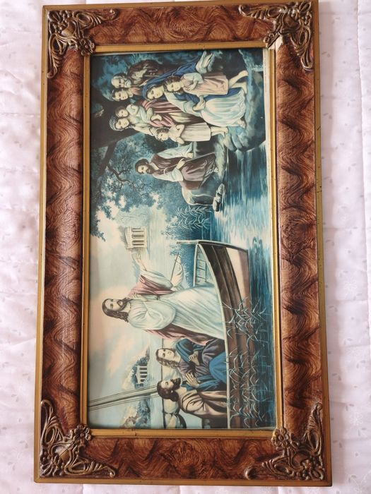 Quadro antigo - imagem religiosa