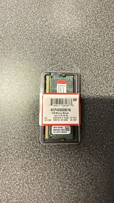 Nowa pamięć ram Kingston KCP426SD8/16 - 16GB DDR4 SODIMM