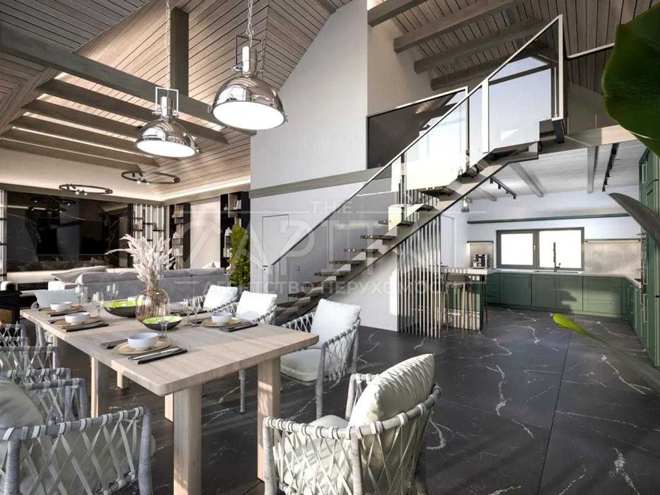 Продаж Будинку в стилі Barnhouse 130м2, 6 соток, з басейном та системою «розумний дім», Мала Олександрівка, Київська область