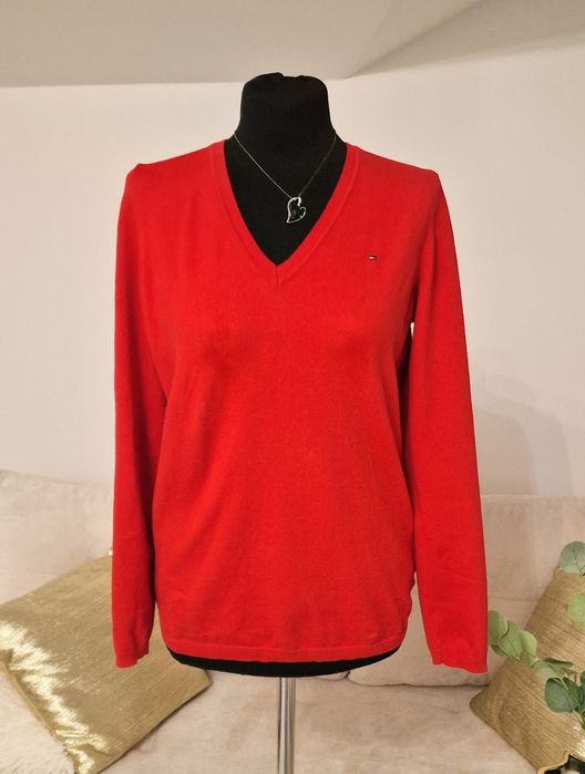 Sweterek czerwony"Tommy Hilfiger ".