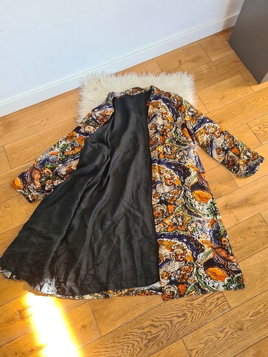 One size szlafrok vintage podomka sukienka płaszcz kąpielowy lata 70te