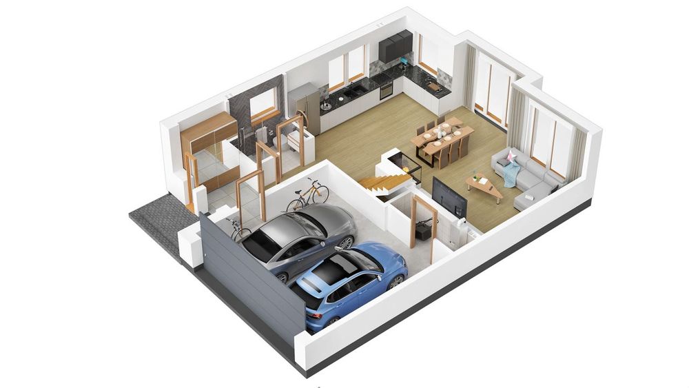 dom Chotomów ½ bliźniaka 177 m2+20m2, bez PCC, PKP, droga gminna