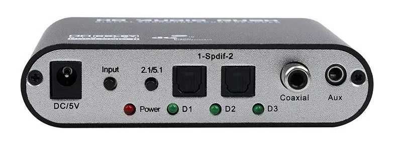 Decodificador de áudio analógico digital de 5.1 canais (novo)
