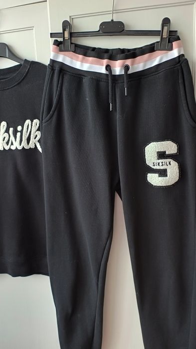 Siksilk dresy dres kompletne czarny S