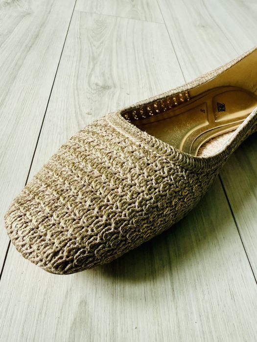 Baleriny,czolenka, espadeyle/ podwójny łańcuszek w kolorze złotym