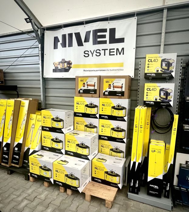Niwelator Laserowy Nivel System NL 540 DIGITAL, łata, statyw, FV,Nowy,
