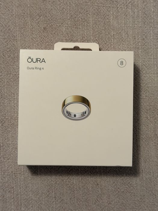 Anel inteligente Oura Ring 4 Gold - Tamanho 8