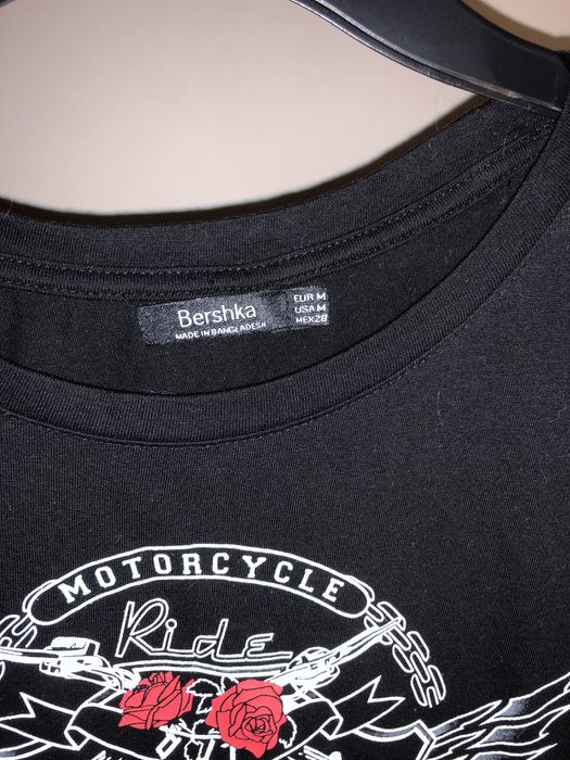 Tshirt bershka z nadrukiem