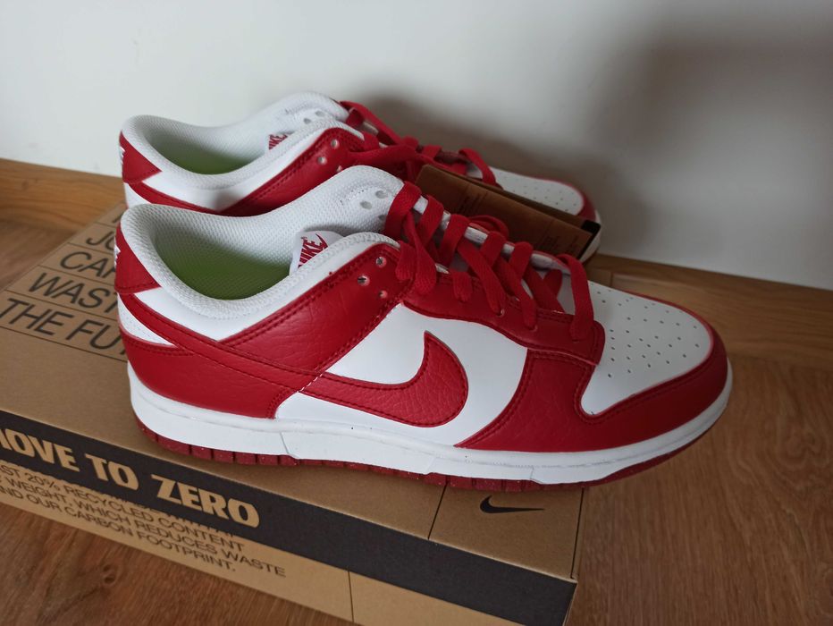 Nike Dunk Low Next Nature White Gym Red  roz. 40 / 25,5 cm DN1431.-101