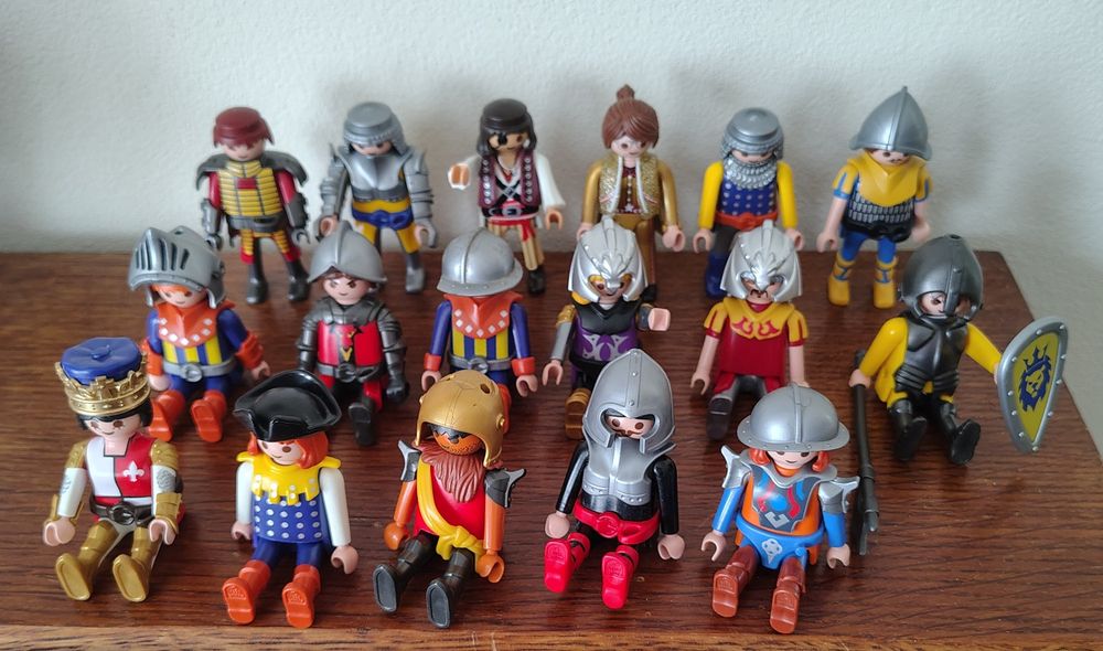 Playmobil Geobra 17 szt zestaw 1993- 2012r figurki