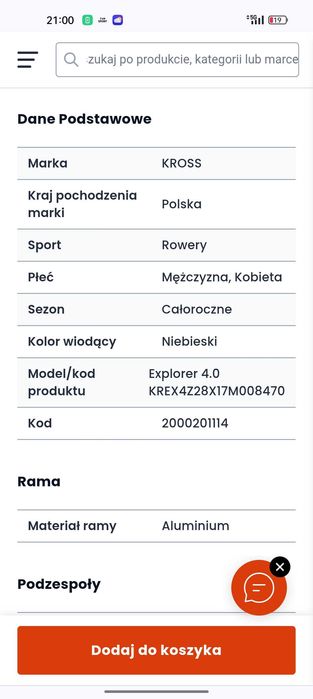 Rower trekingowy