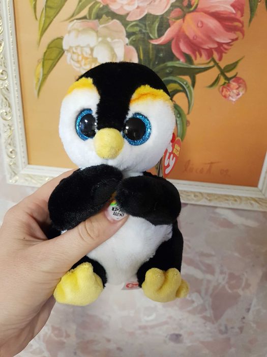 TY Beanie Ballies глазастик пингвин NEVE 16 см оригинал Новинка 2024