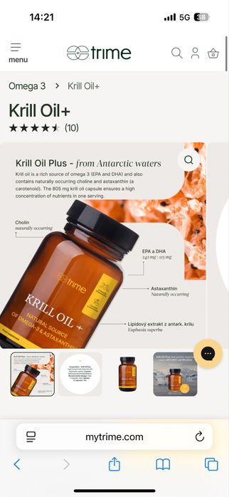 Krill oil + mytrime