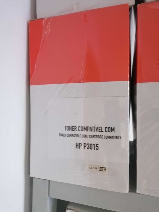 Toners compatíveis novos e devidamente embalados