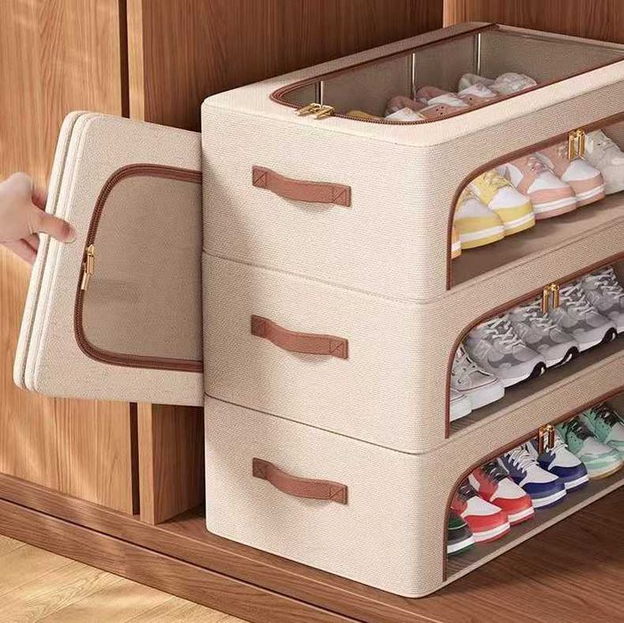 Pokrowiec organizer na buty pościel ubrania ze stelażem Premium 38L