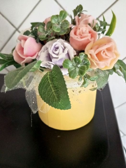 Цветочный букет из мыла