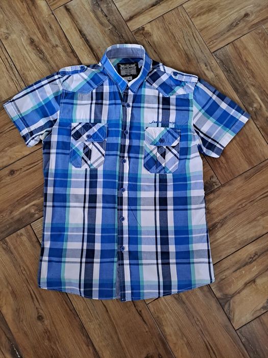 Koszule męskie L i XL 40 42 koszula w kratę w paski
