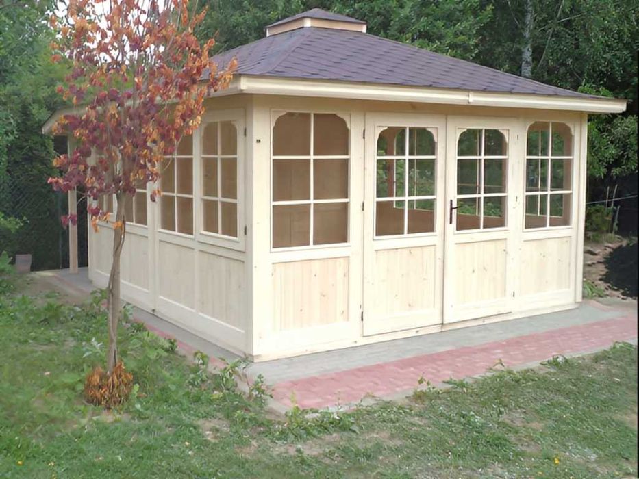 Altana 23 3x3 Szklana Z ozdobami Z Gontem i Impregnacją od PRODUCENTA