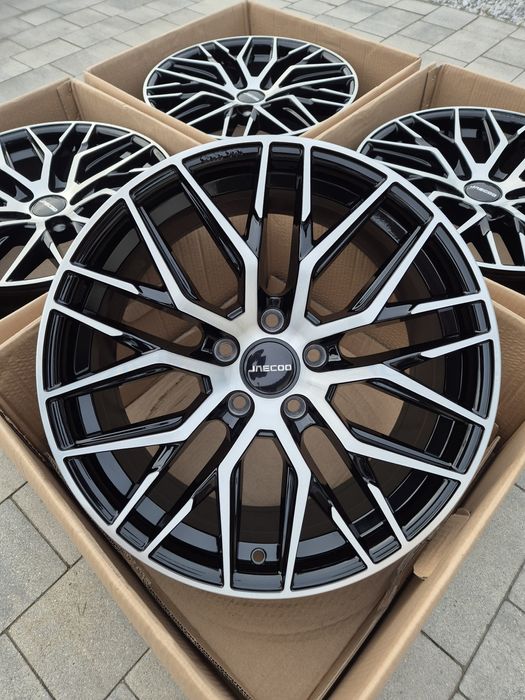 #RS4 Alufelgi R18 5x108 OMODA JAECOO Nowe Czarne TPMS śruby