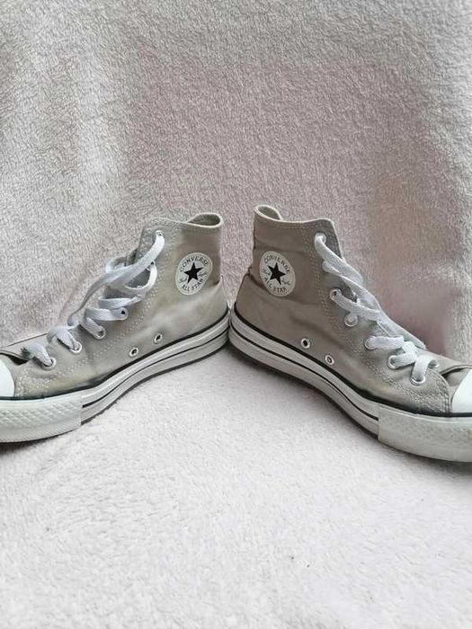 Converse Chuck Taylor All Star – beżowe trampki wysokie, rozmiar 36