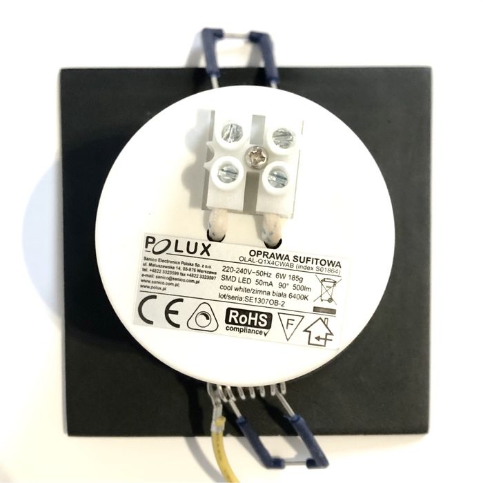 2 szt Oprawa sufitowa led szczotkowane 6W Polux