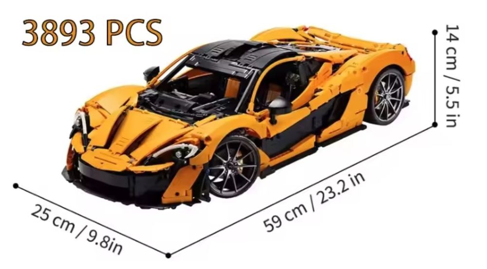 ‼️АКЦИЯ‼️Конструктор машина Technic McLaren Р1(42172),3893 детали
