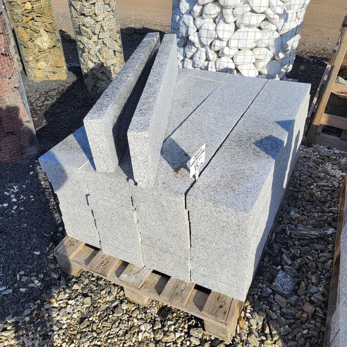 Obrzeże ogrodowe granitowe szare Krawężnik opornik 6x10x100 granit
