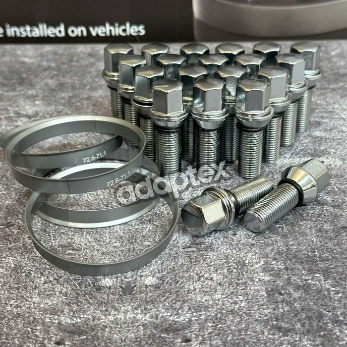 Болты эксцентрики для дисков БМВ на Виваро, Трафик М14x1.5 + Кольца