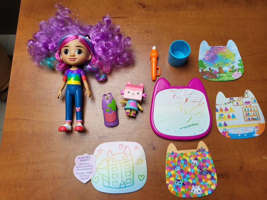 Koci Domek Gabi zestaw do malowania wodą lalka Gabi,+akcesoria