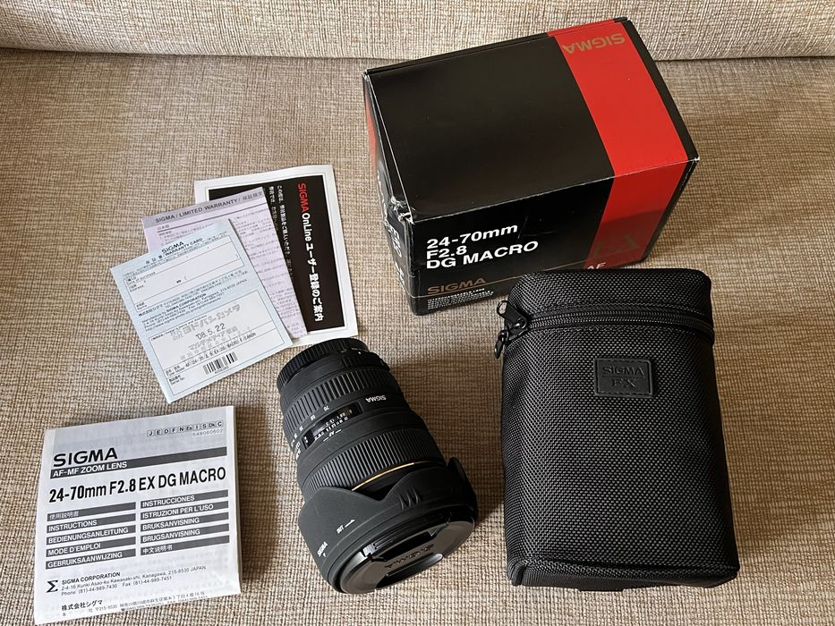 aparat Canon EOS 400D + Sigma EX 24-70mm F2.8 DG MACRO AF +filtr Kenko