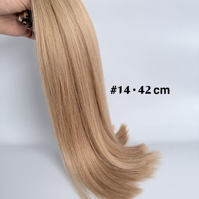 Włosy naturalne Tape-On Invisible Beżowy Blond (14) 75g • 40cm • 15kanapek