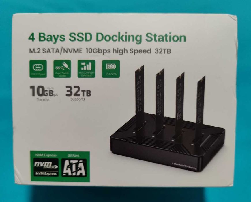 Blueendless 4-bay 32TB stacja dokująca do SSD M.2 NVMe+M.2 SATA Type-C